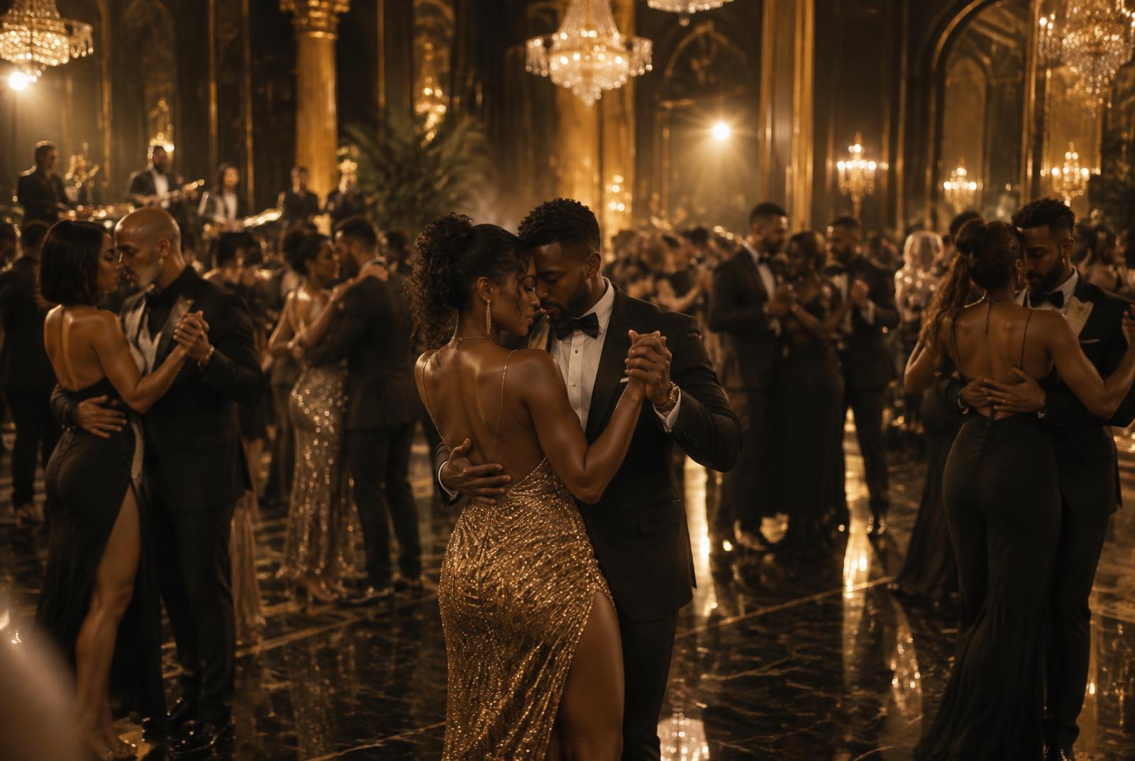 Piste de danse bondée lors d’un gala Bora Bora Kiz